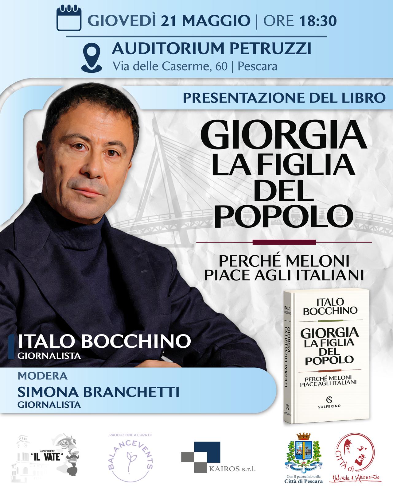 Italo Bocchino - Presentazione del libro: Giorgia, la figlia del Popolo